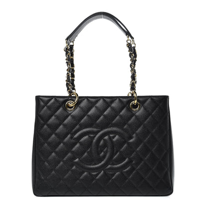 Chanel Caviar Quilted Grand Shopping Tote GST Black 1 of 10