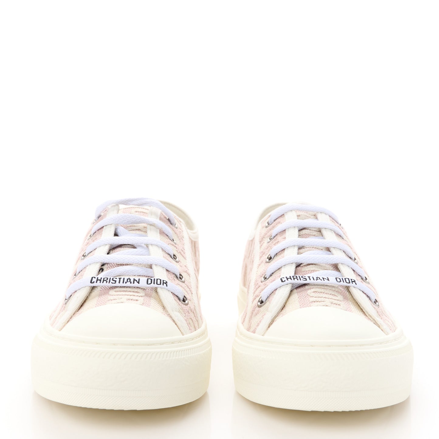 Canvas Oblique Walk'N'Dior Low Top Sneakers 39 Powder Nude