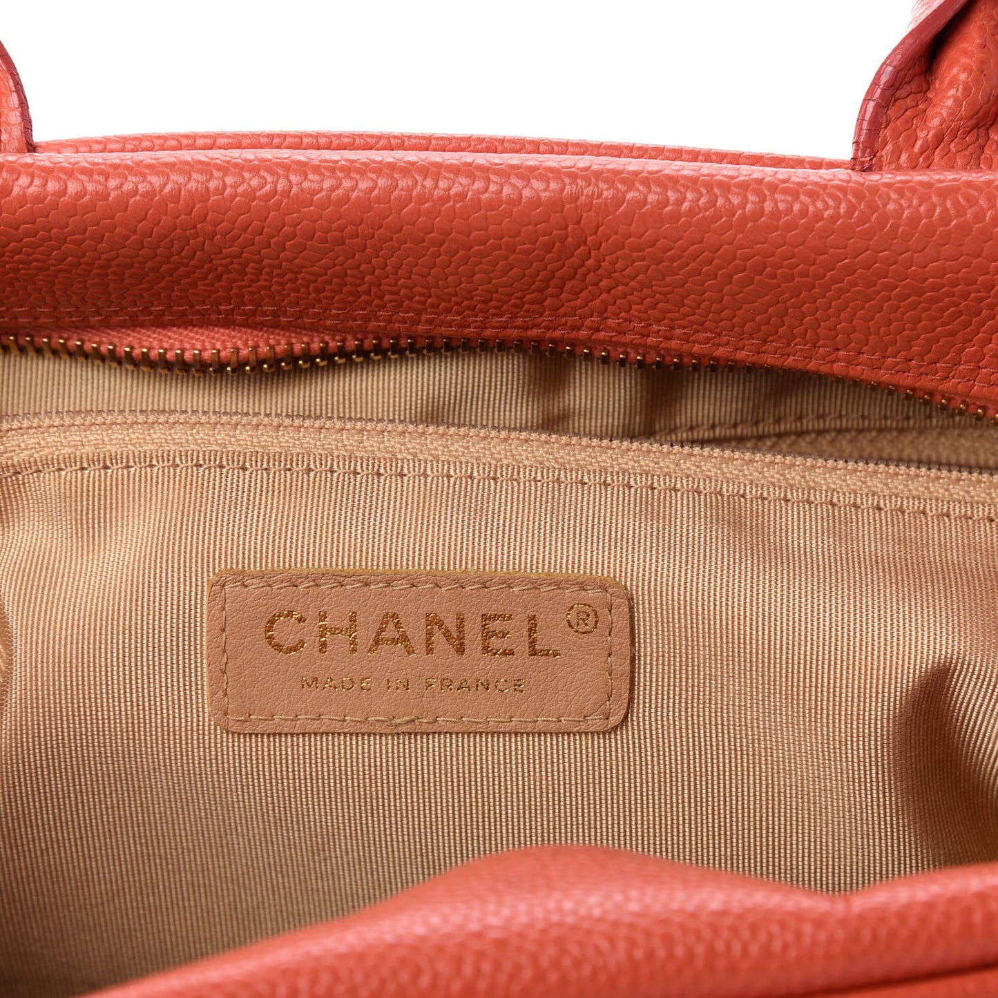 Caviar Quilted Small Bowler Coral