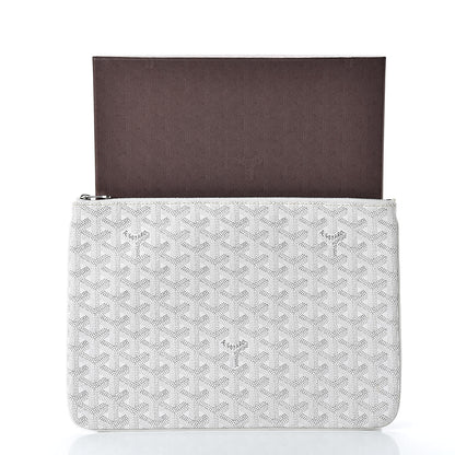 Goyard Goyardine Senat Pochette MM White 8 of 8