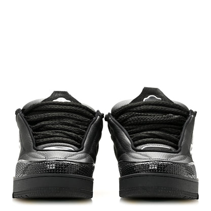 Louis Vuitton Calfskin Suede Mens LV Skate Sneakers 9 Black 3 of 8