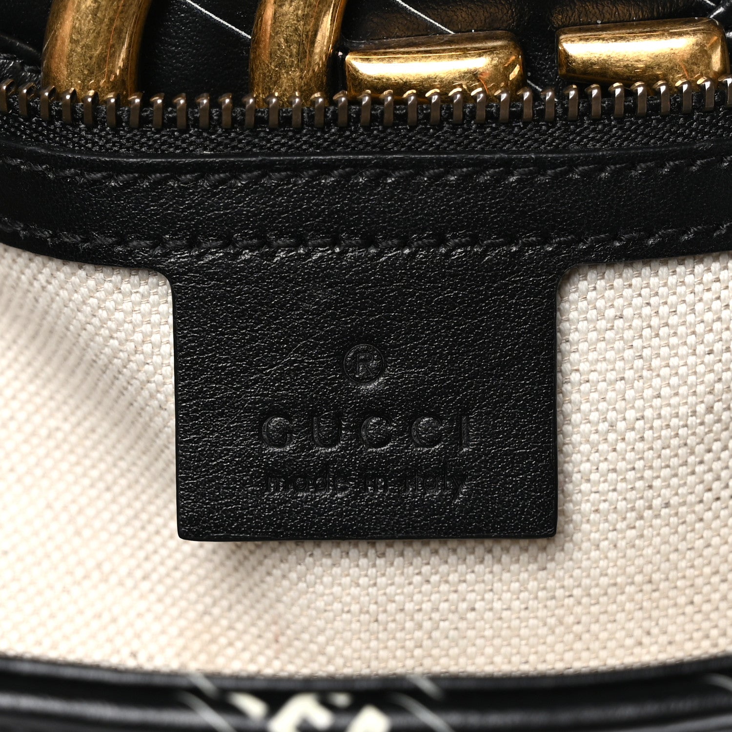 Gucci X BALENCIAGA Calfskin Matelasse Logo Print Small GG Marmont Shoulder Bag Black 6 of 11