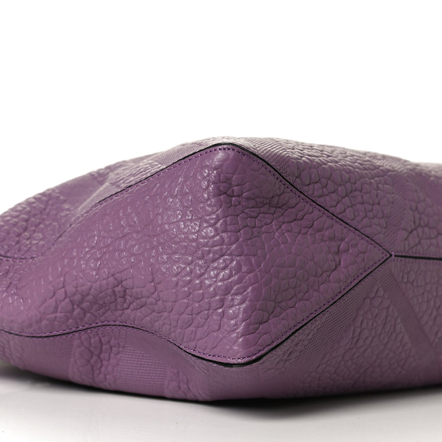 Heritage Grain Check Embossed Medium Dewsbury Tote Purple