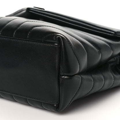 Saint Laurent Calfskin Y Quilted Monogram Monochrome Small Loulou Chain Satchel Black 8 of 8