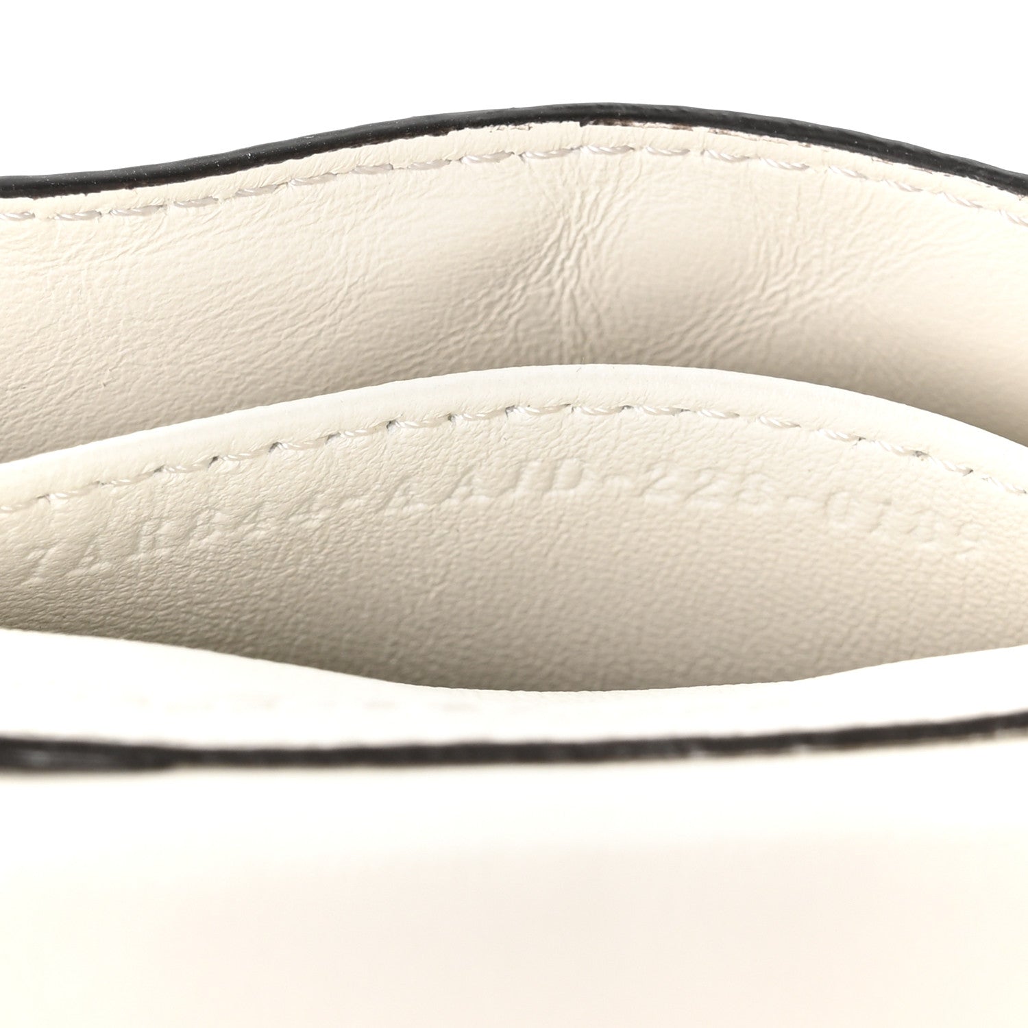 Fendi Nappa Matisse FF Embossed Nano Baguette Charm White 7 of 10