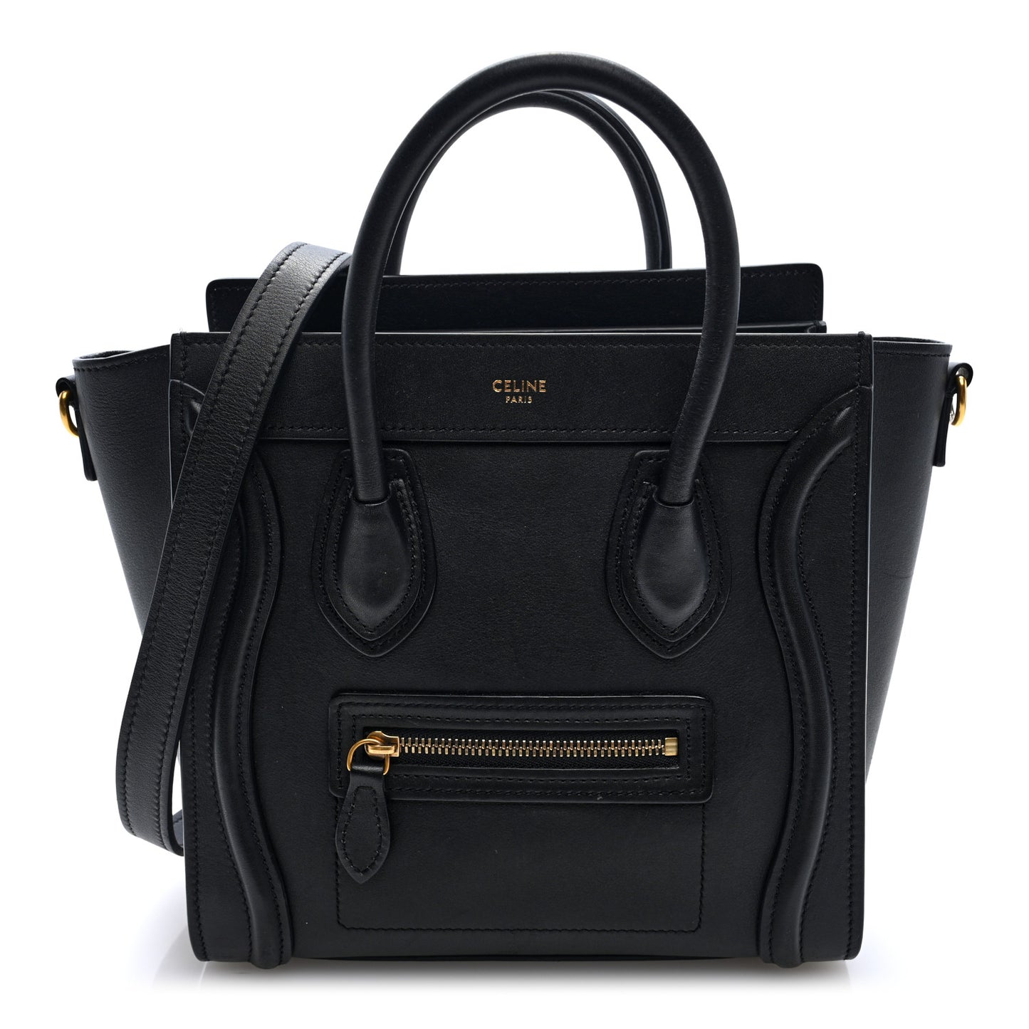 Smooth Calfskin Nano Luggage Black