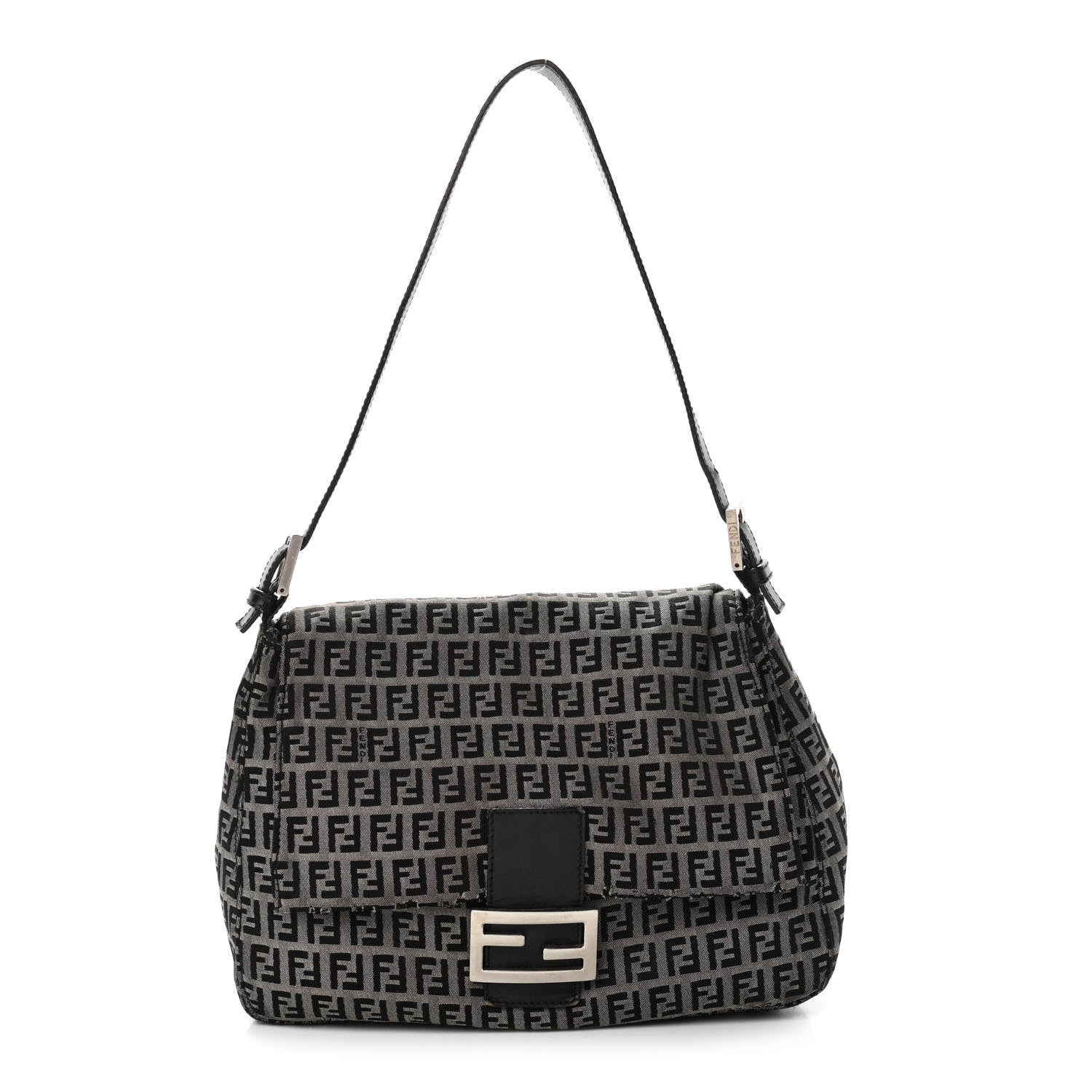 Fendi Zucchino Mama Baguette Dark Brown 1 of 11