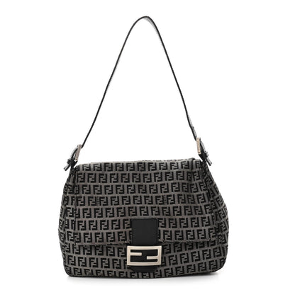 Fendi Zucchino Mama Baguette Dark Brown 1 of 11