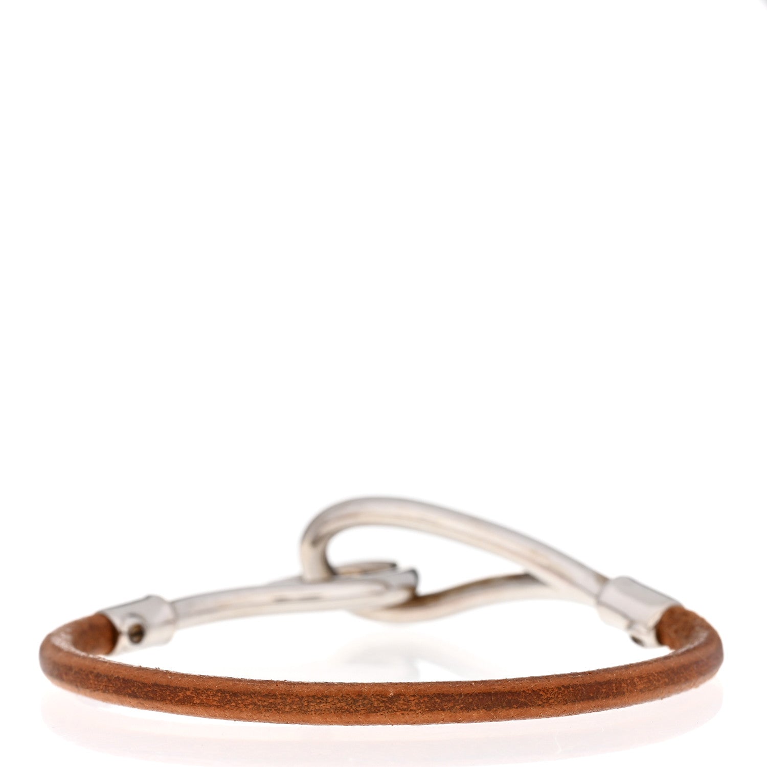 Hermes Natural Bridle Jumbo Hook Bracelet Bouton 3 of 4
