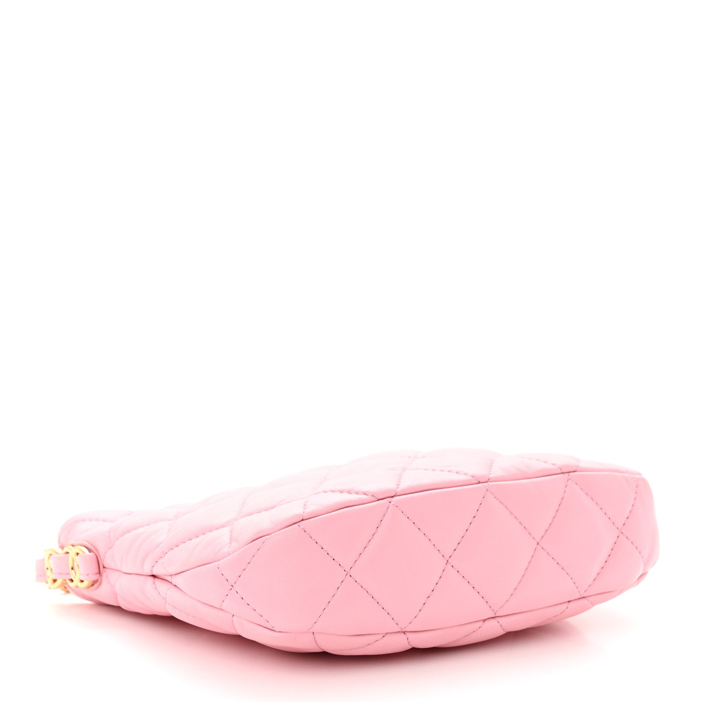 Lambskin Quilted CC Links Hobo Light Pink