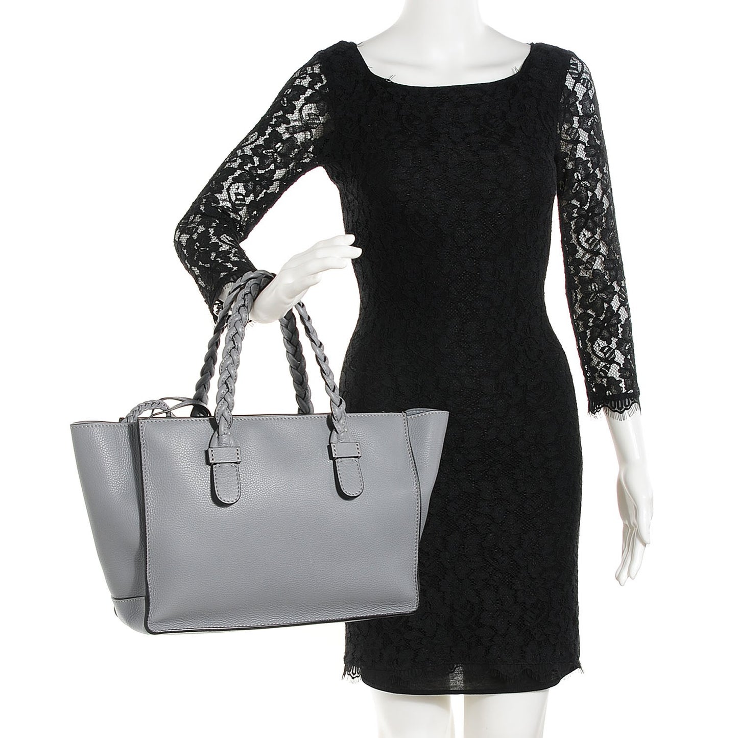 Grained Calfskin Small To Be Cool Tote Grigio Perla