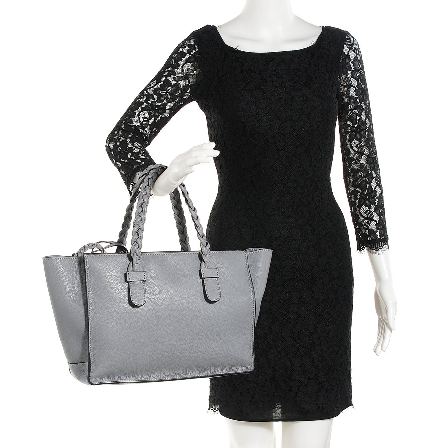 Valentino Garavani Grained Calfskin Small To Be Cool Tote Grigio Perla 2 of 8