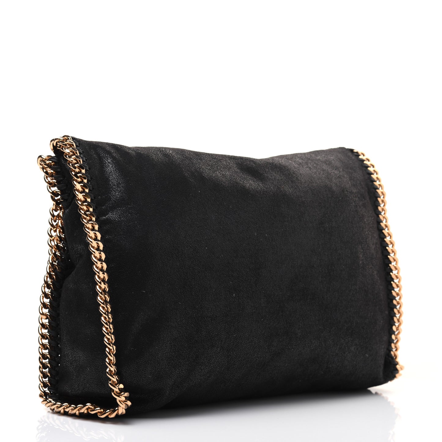 Shaggy Deer Falabella Fold Over Tote Black