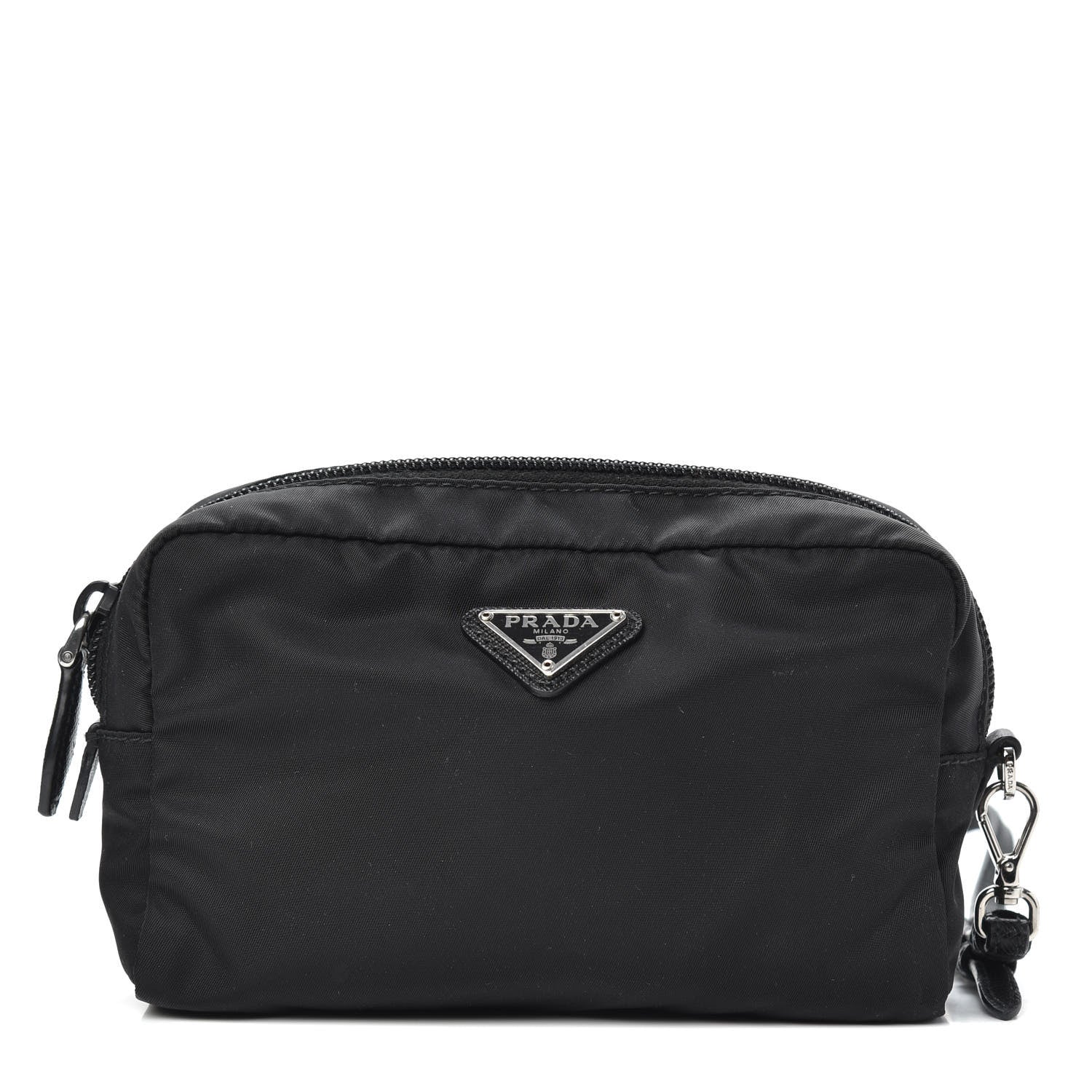 Prada Nylon Vela Cosmetic Pouch Black 1 of 9