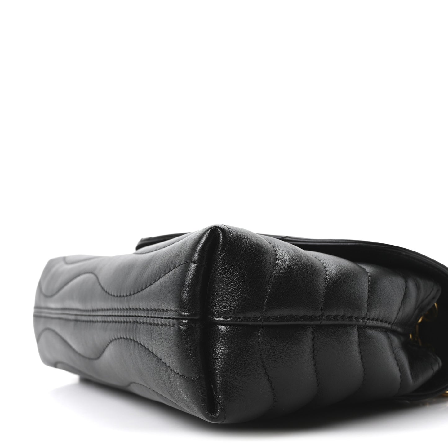Calfskin LV New Wave Chain Bag Black