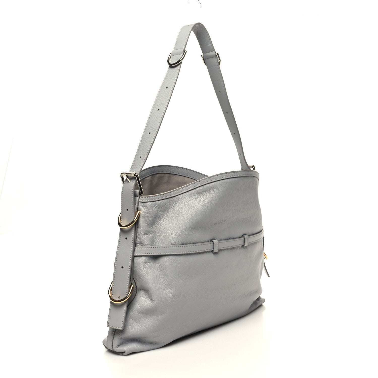 Givenchy Calfskin Medium Voyou Bag Light Grey 3 of 10