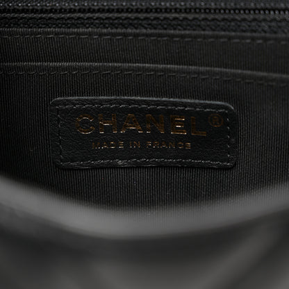 Chanel Calfskin Chevron Quilted Mini Statement Flap Black 6 of 11