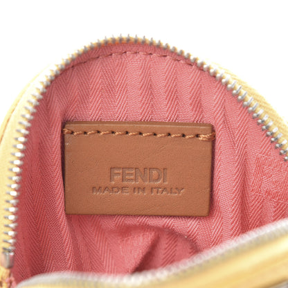 Fendi Vitello Elite Monster Eye Coin Purse Key Case Yellow 6 of 7