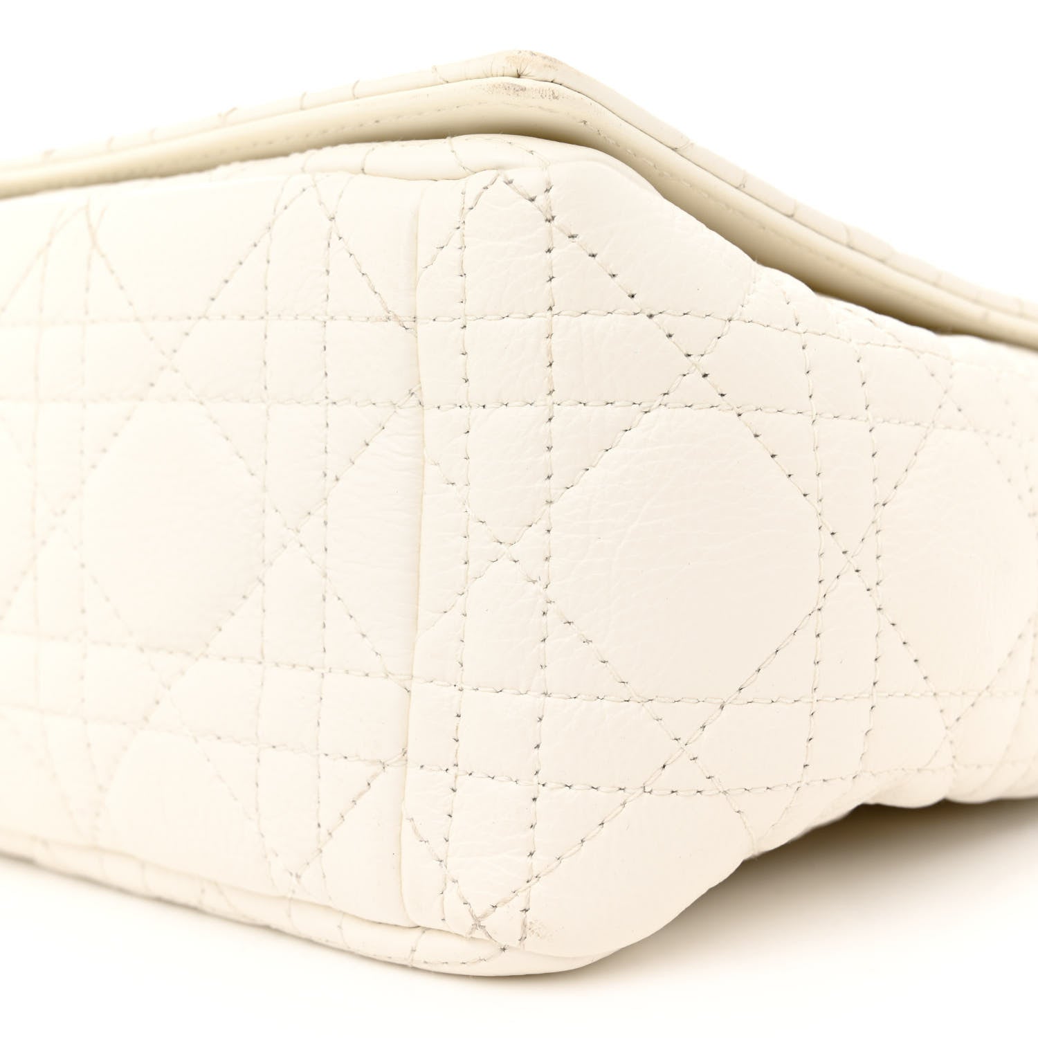 Christian Dior Grained Calfskin Cannage Large Caro Bag Latte 10 of 13