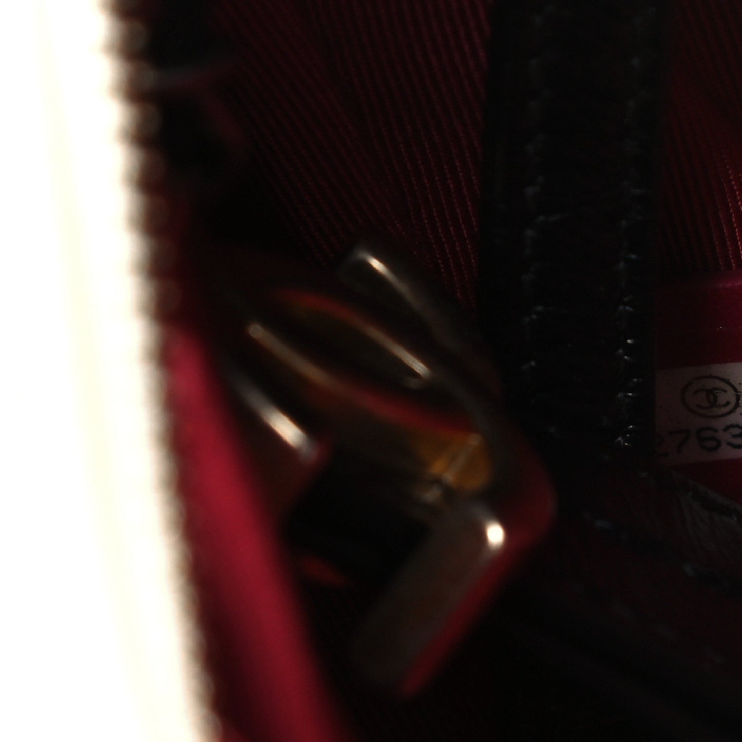 Aged Calfskin Quilted Small Gabrielle Hobo Black White