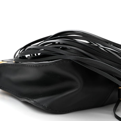 Chloe Shiny Small Grain Calfskin Mini Marcie Multi Fringe Satchel Black 11 of 12