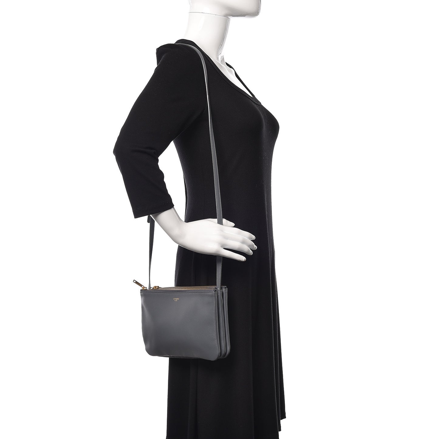 Lambskin Small Trio Crossbody Bag Storm