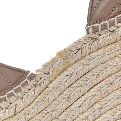 Gucci Nappa Matelasse GG Marmont Ankle Wrap Platform 35/120mm Espadrille Wedges 37.5 Porcelain Rose 8 of 11