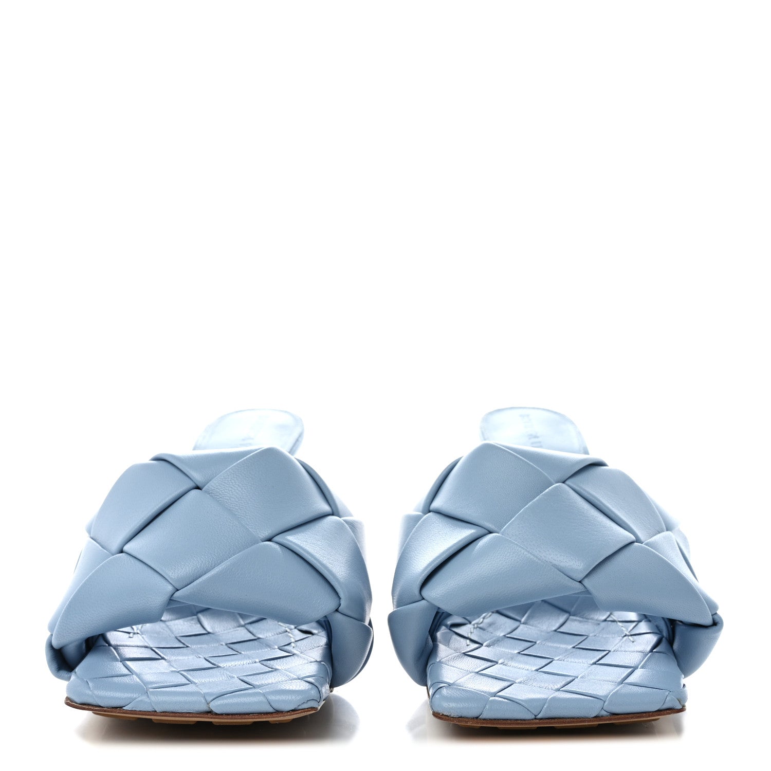 Bottega Veneta Nappa Maxi Intrecciato Lido Mule Sandals 35 Ice 2 of 7