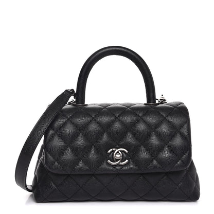 Chanel Caviar Quilted Mini Coco Handle Flap Black 1 of 8