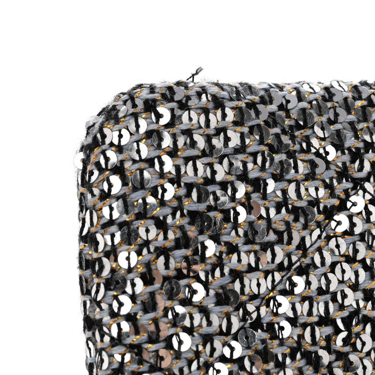 Sequins Medium 19 Pouch Silver