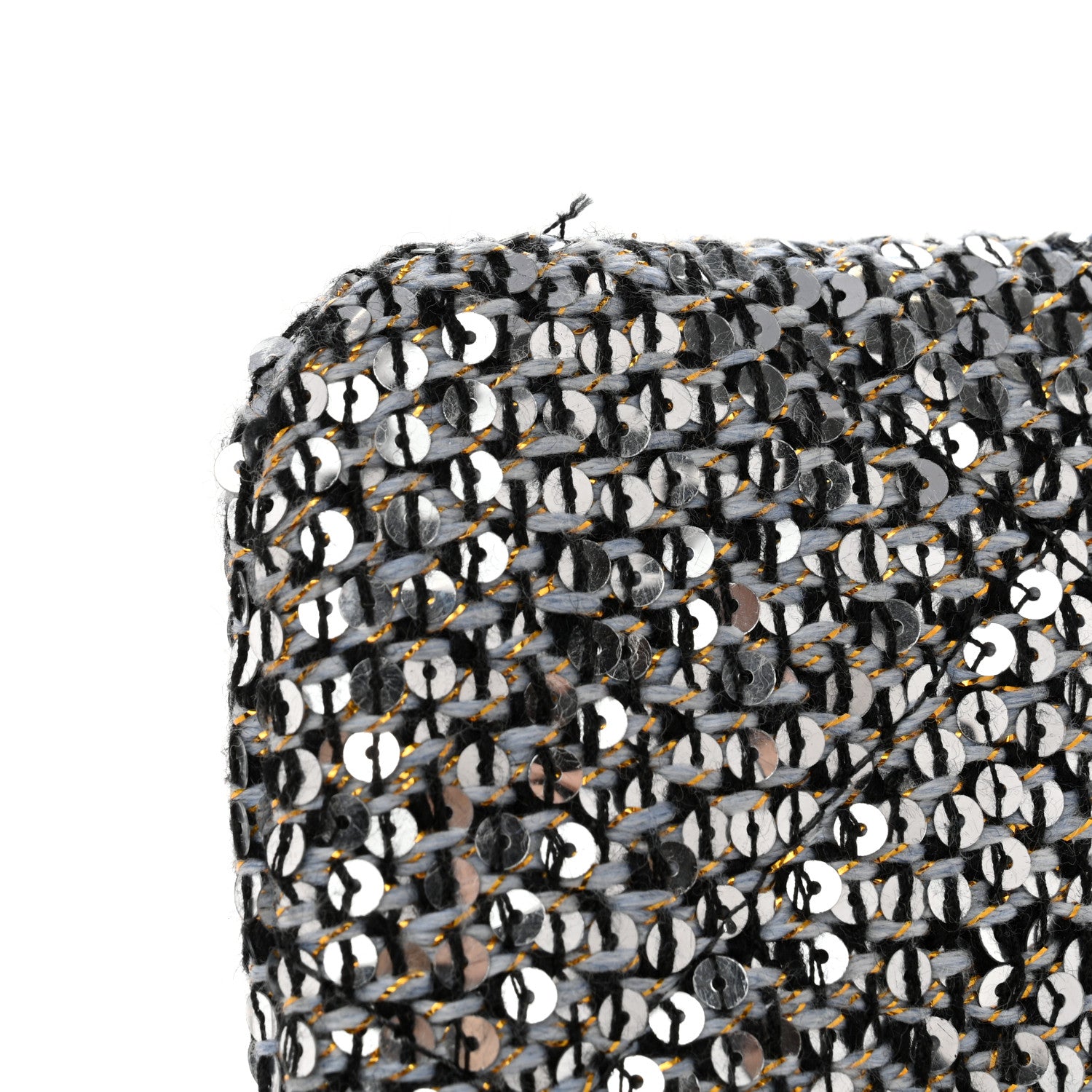 Chanel Sequins Medium 19 Pouch Silver 8 of 12