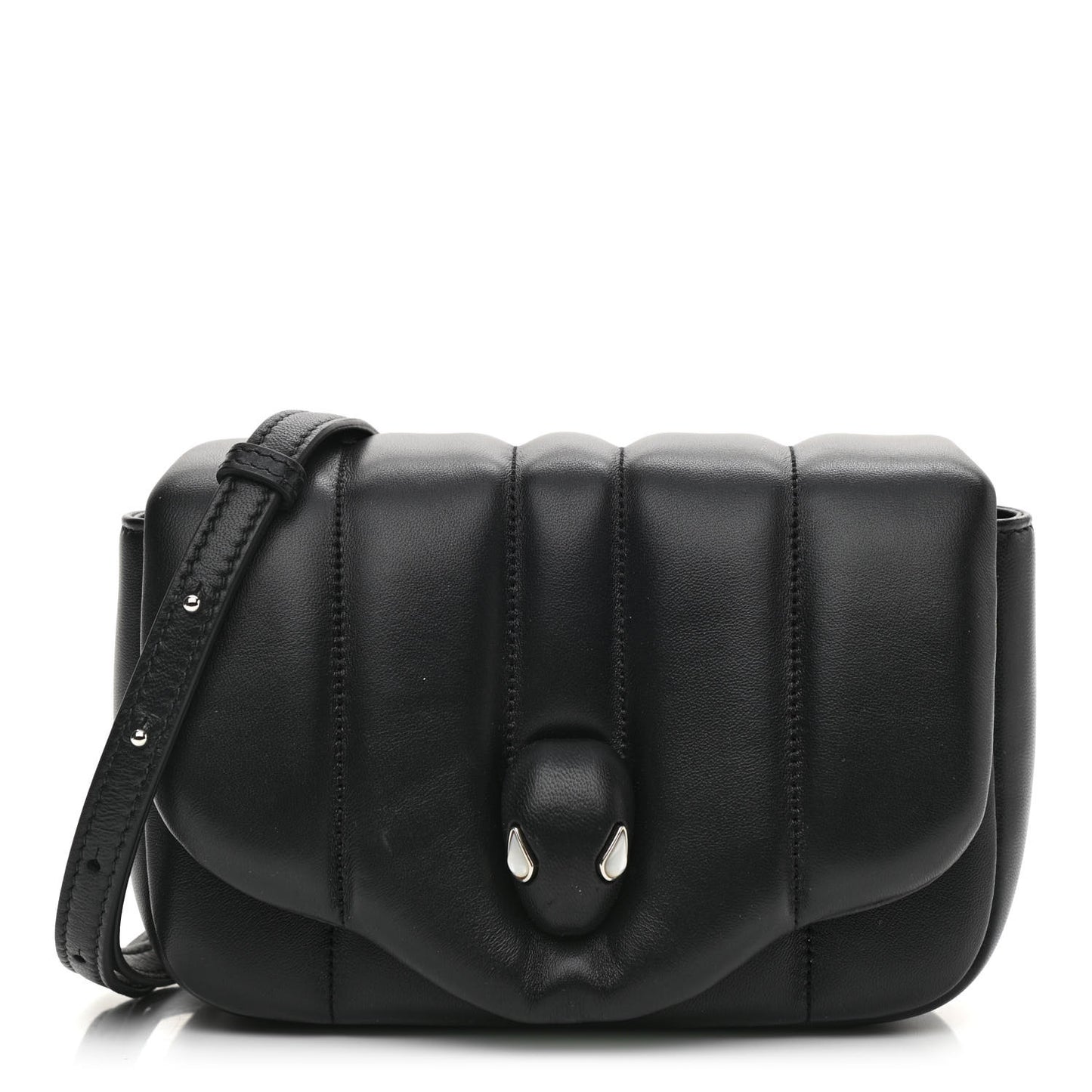 X AMBUSH Nappa Serpenti Crossbody Bag Black