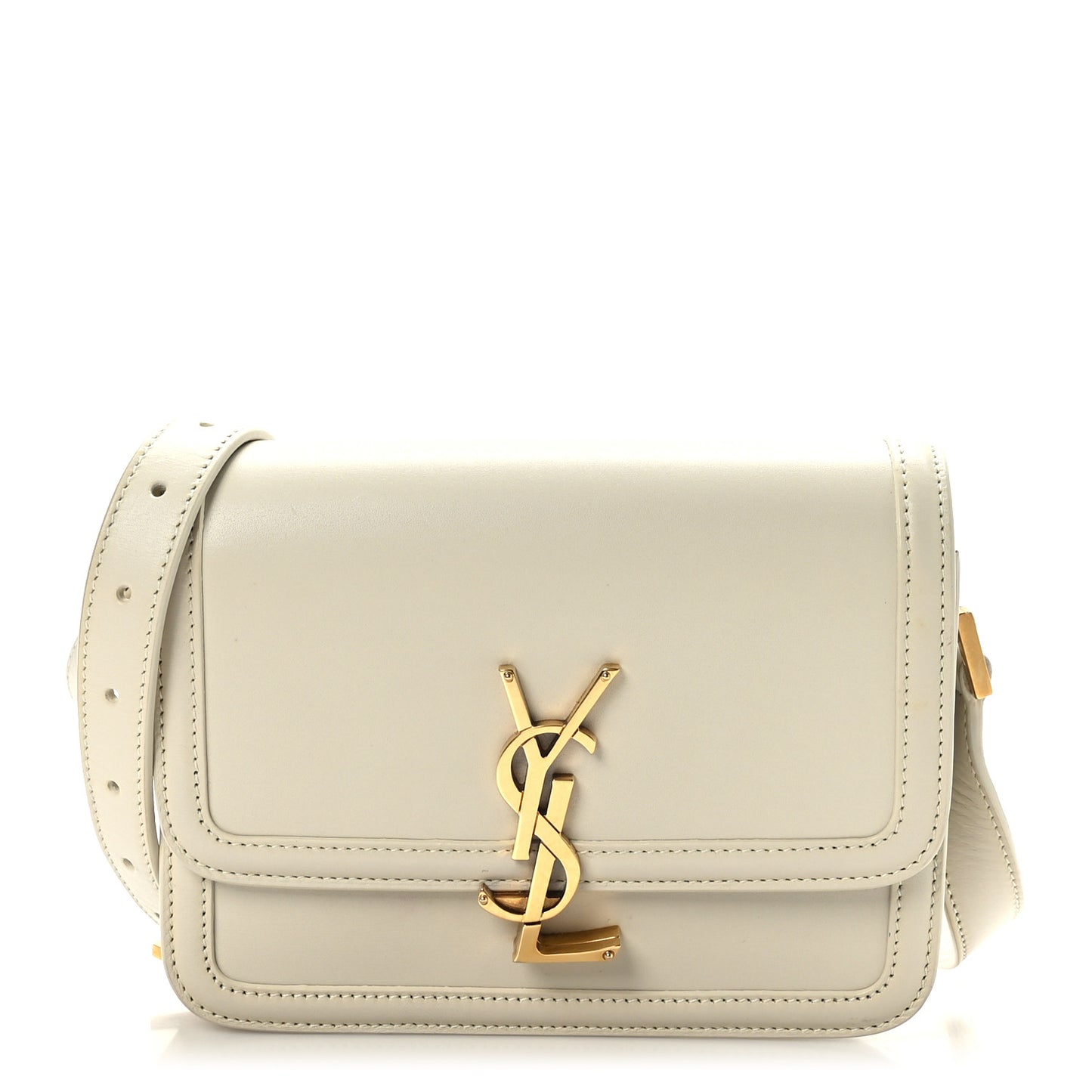 Smooth Calfskin Small Solferino Satchel Ivory