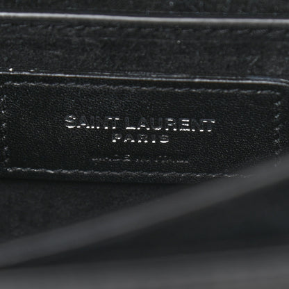 Saint Laurent Calfskin Medium Monogram Sunset Black 7 of 9