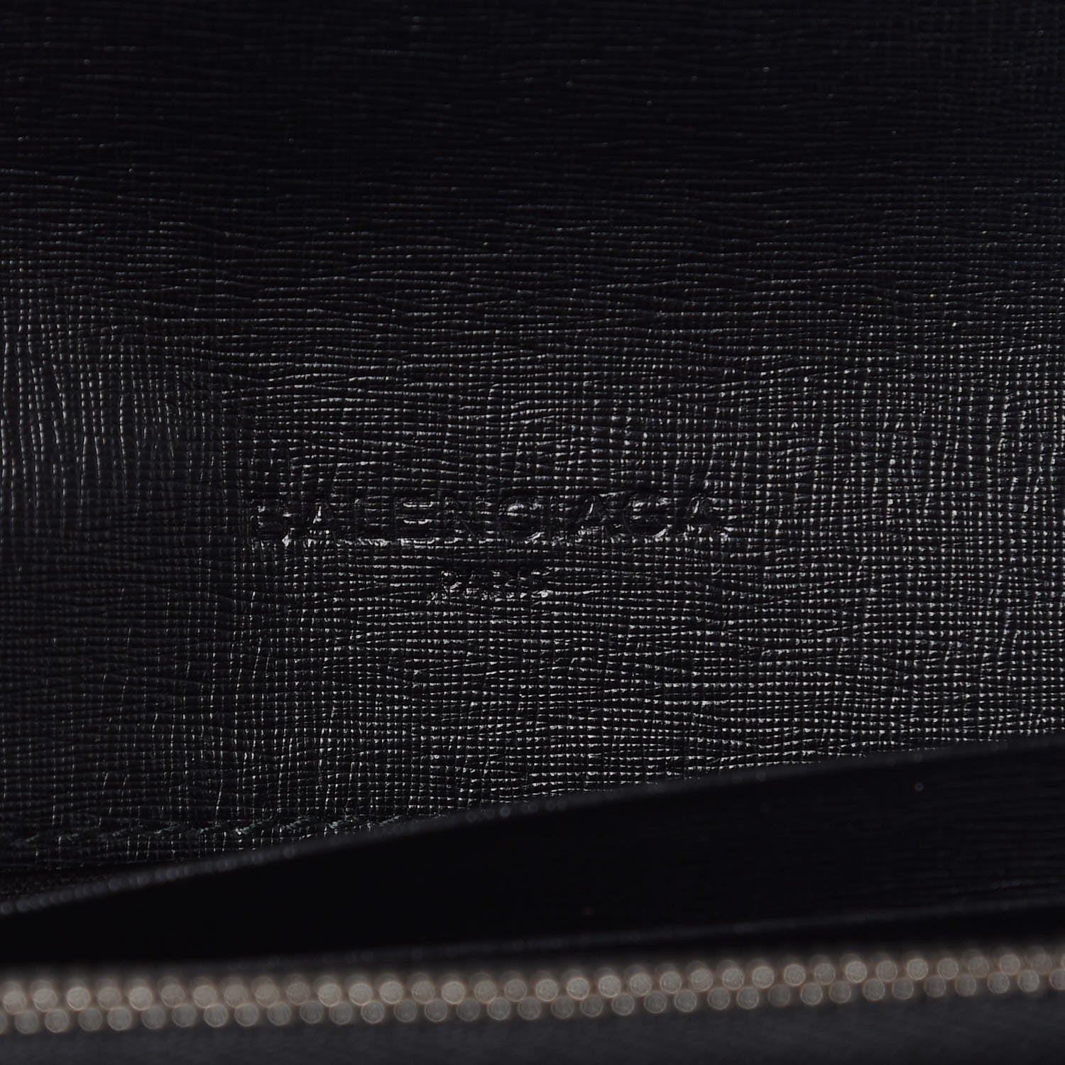 Balenciaga Saffiano Square Check Wallet Black White 6 of 8