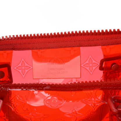 Louis Vuitton PVC Monogram Keepall Bandouliere 50 Grenadine Red 6 of 9