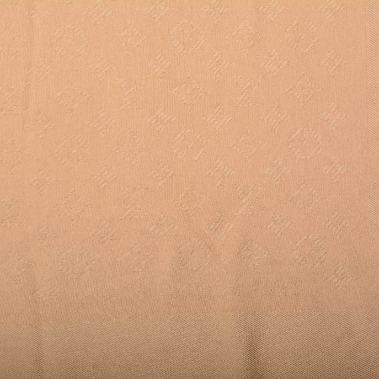 Silk Wool Monogram Shawl Dune
