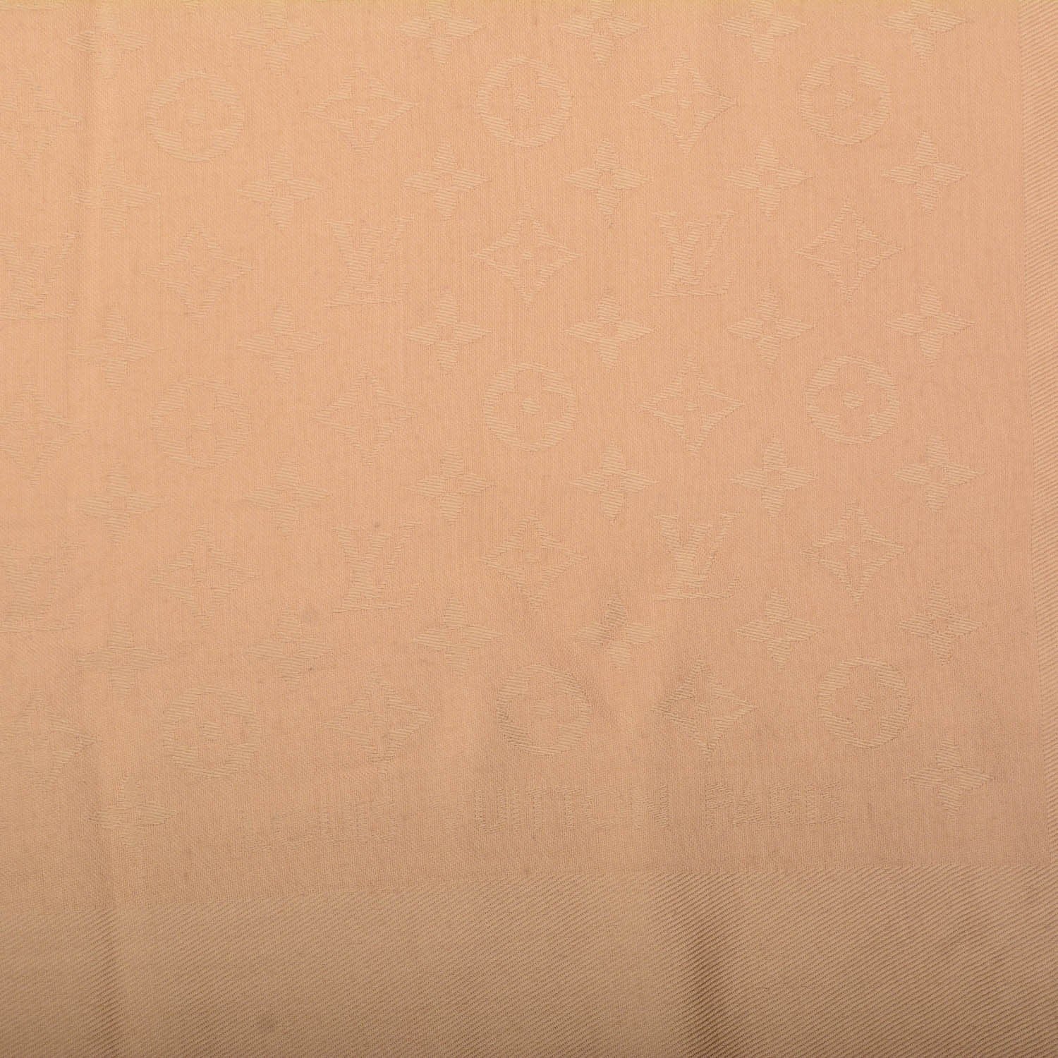 Louis Vuitton Silk Wool Monogram Shawl Dune 5 of 7