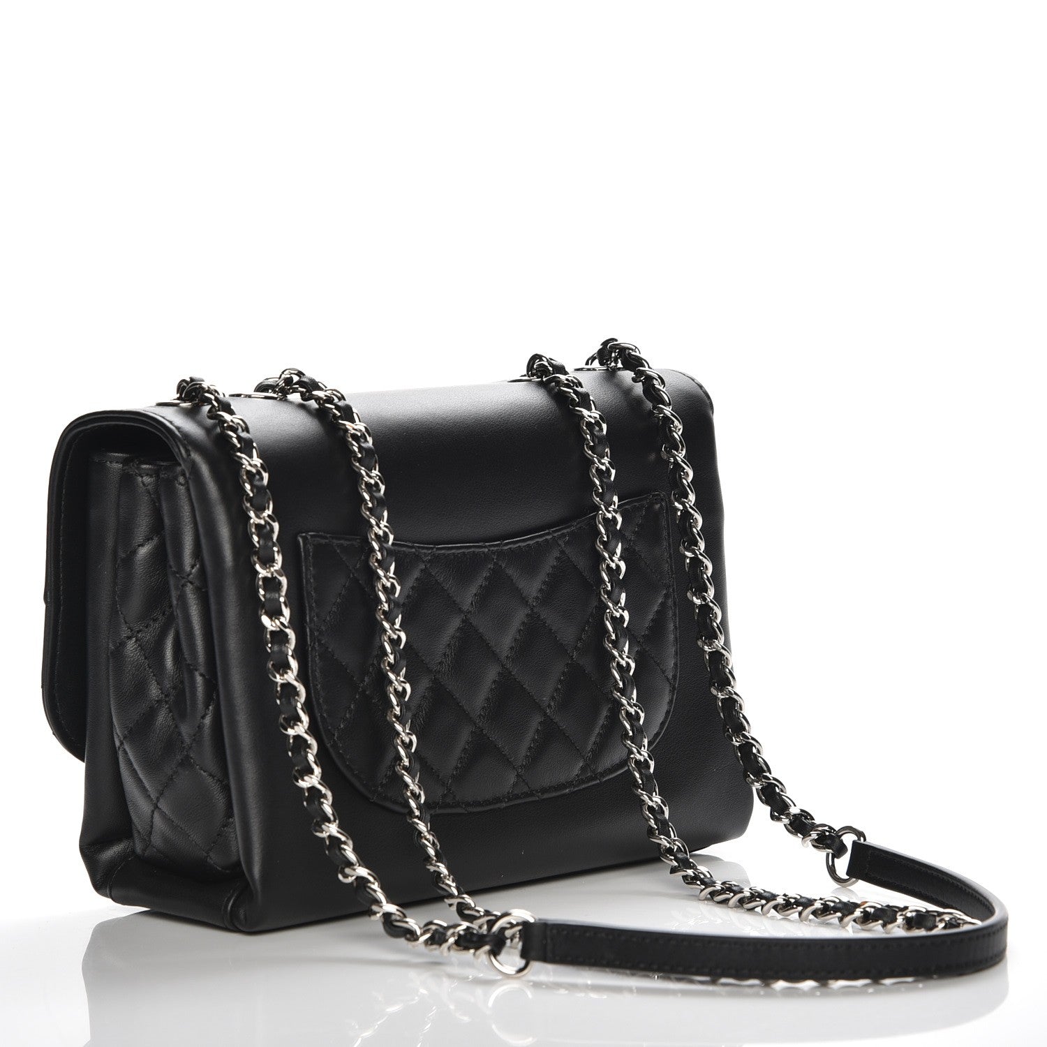 Chanel Calfskin Mini Tramezzo Flap Black 3 of 7
