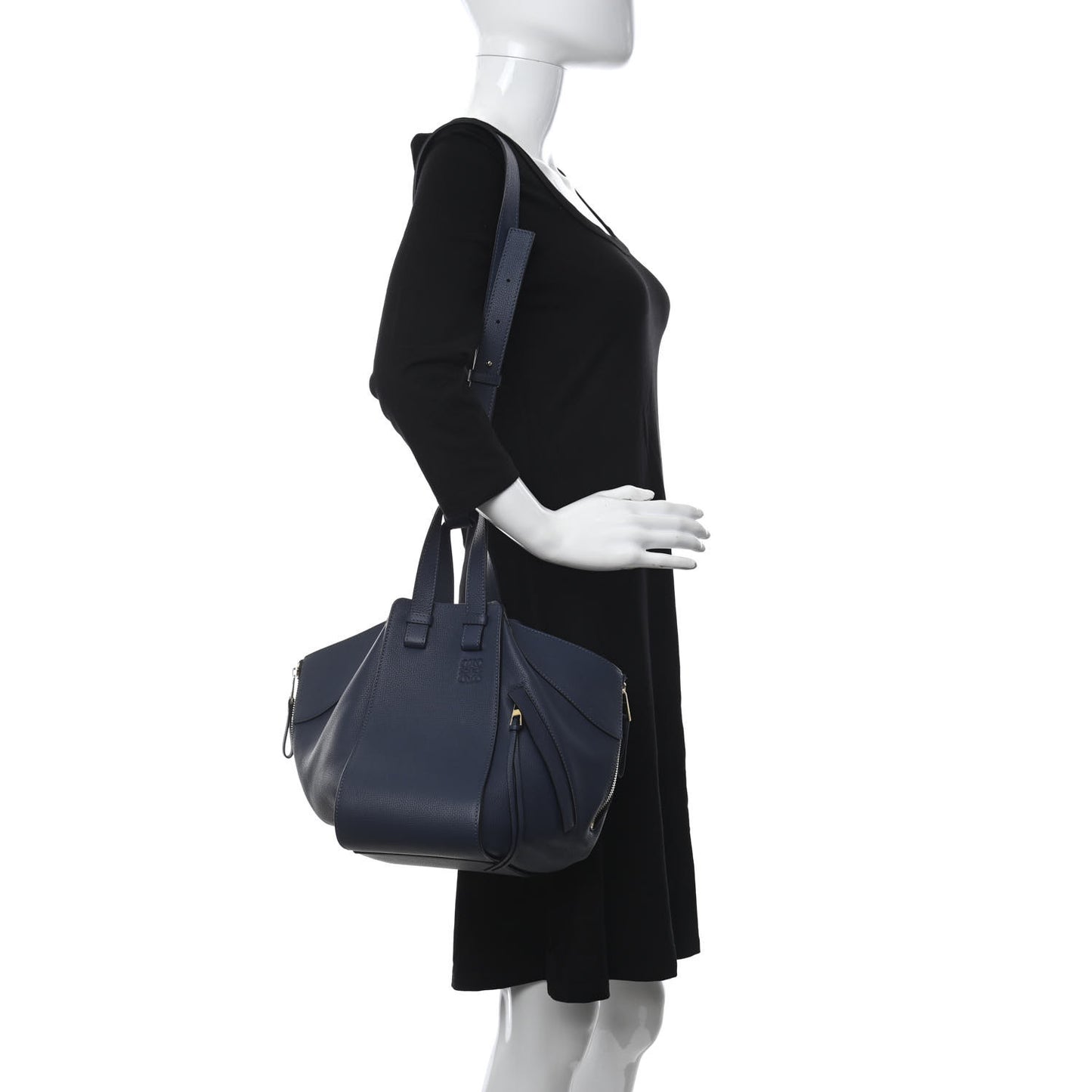 Calfskin Small Hammock Shoulder Bag Ocean