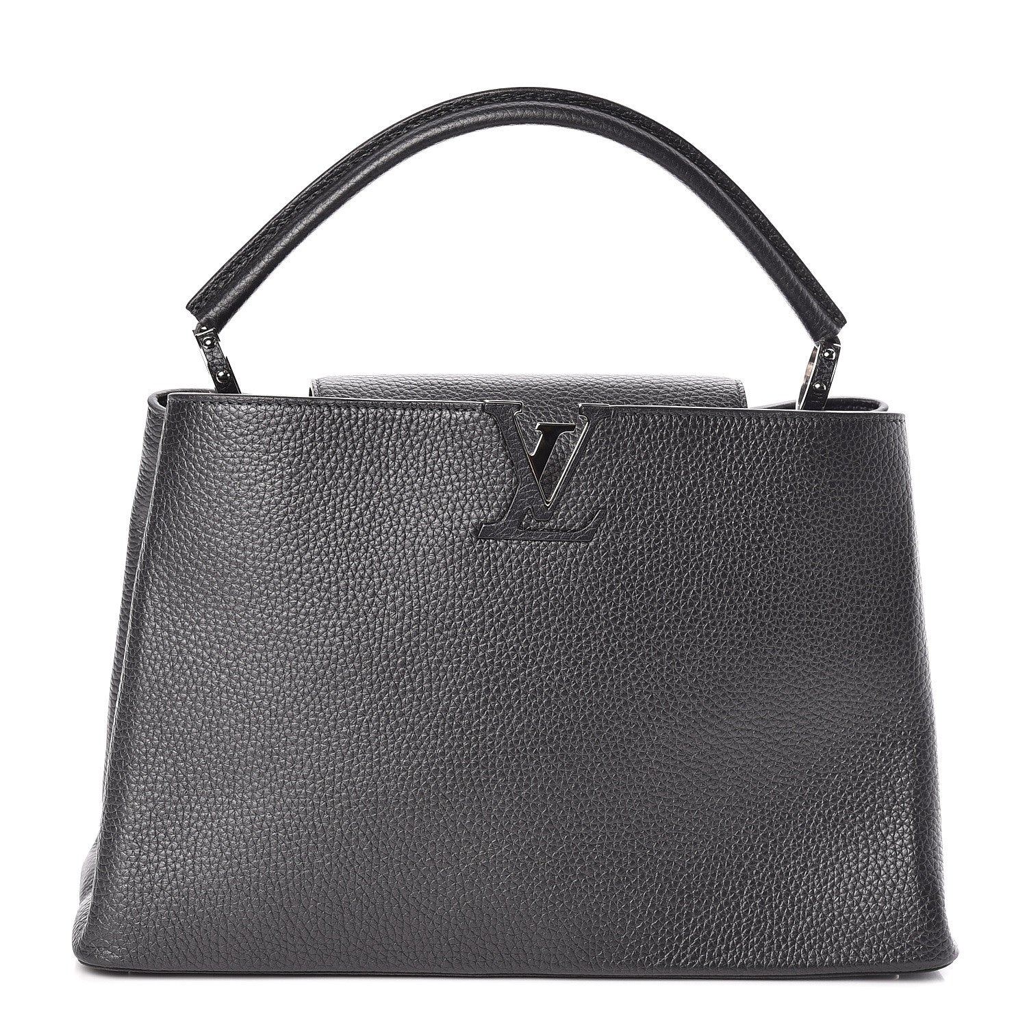 Louis Vuitton Metallic Taurillon Capucines MM Anthracite 1 of 9
