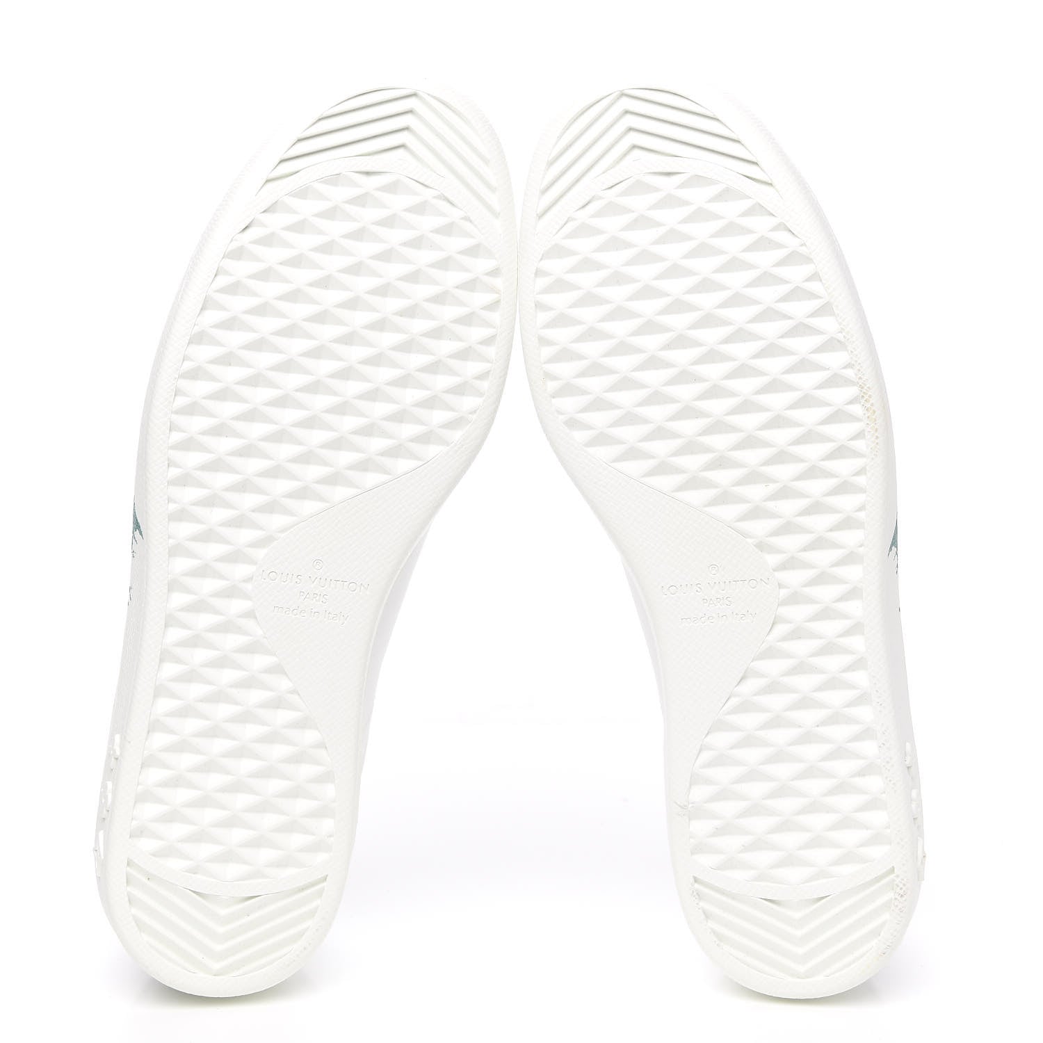 Louis Vuitton Calfskin Luxembourg Sneakers 7 White Green 5 of 8