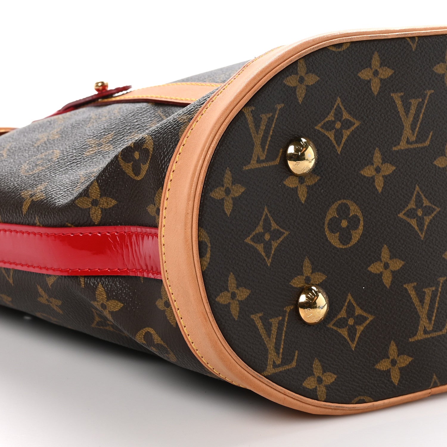 Louis Vuitton Monogram Crocodile Neo Bucket Rubis 8 of 9