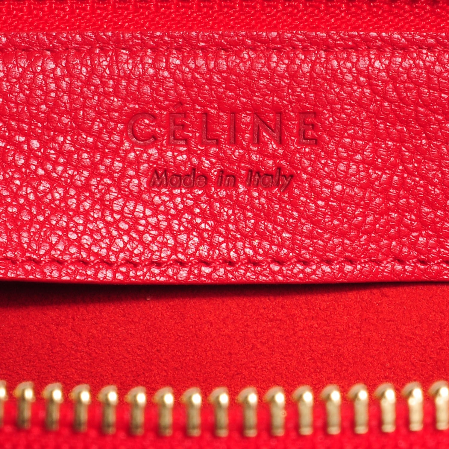 Celine Goatskin Large Trio Crossbody Bag Scarlet 6 of 7