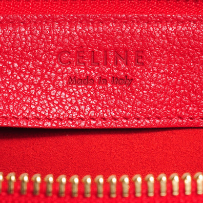 Celine Goatskin Large Trio Crossbody Bag Scarlet 6 of 7