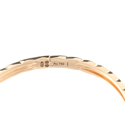 Chanel 18K Yellow Gold Diamond Mini Coco Crush Cuff Bracelet XS 4 of 5