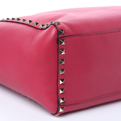 Valentino Garavani Vitello Rockstud Double Handle Tote Cyclamin 7 of 13