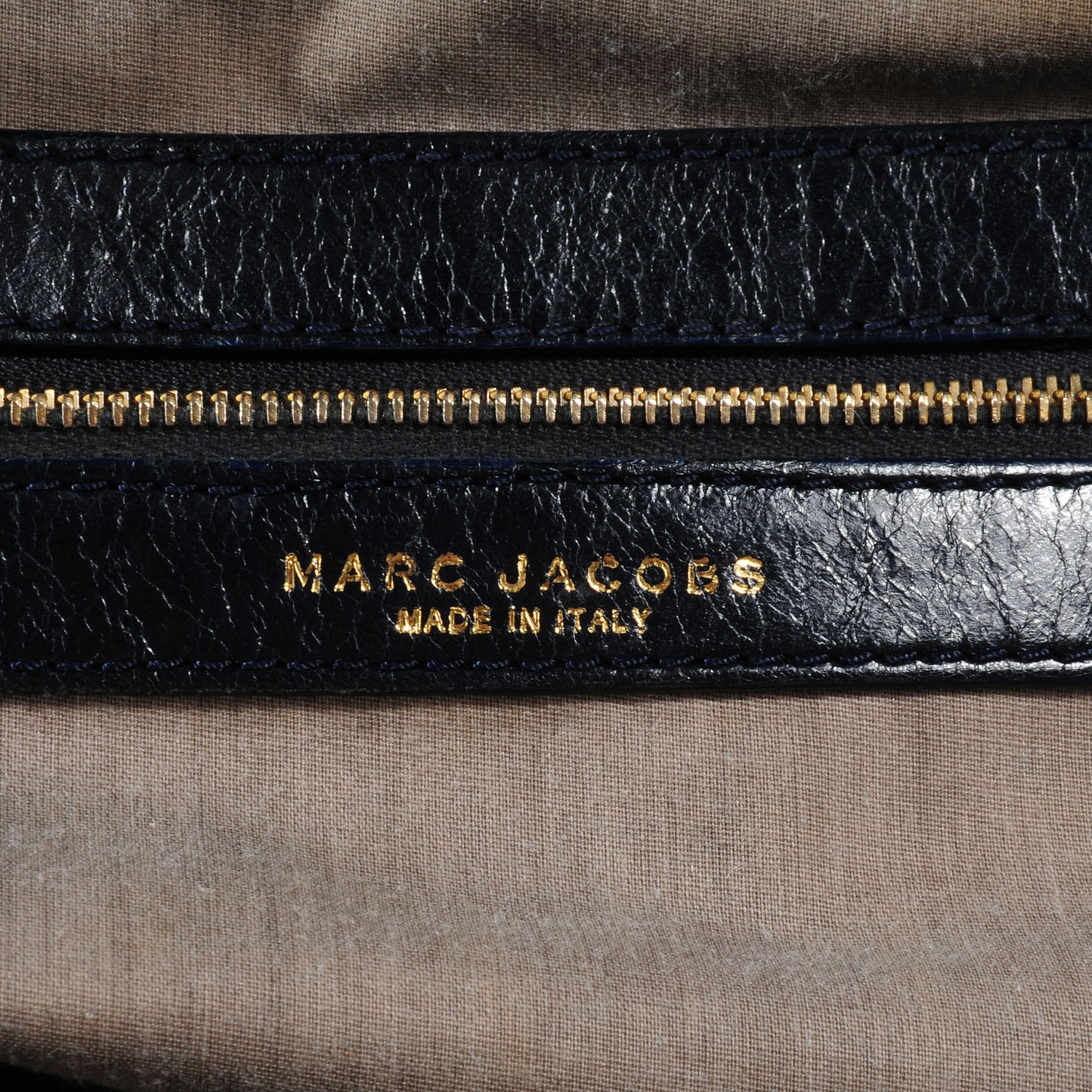 Leather Patchwork Stam Indigo