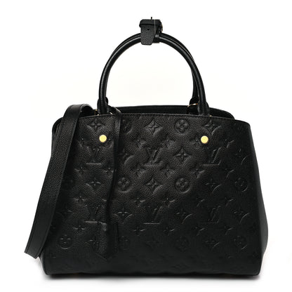 Louis Vuitton Empreinte Montaigne MM Black 1 of 9