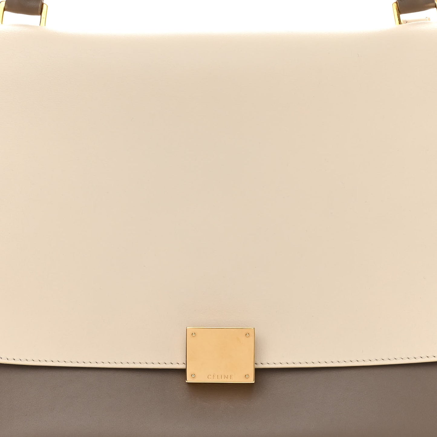 Smooth Calfskin Medium Tri-Color Trapeze Butter